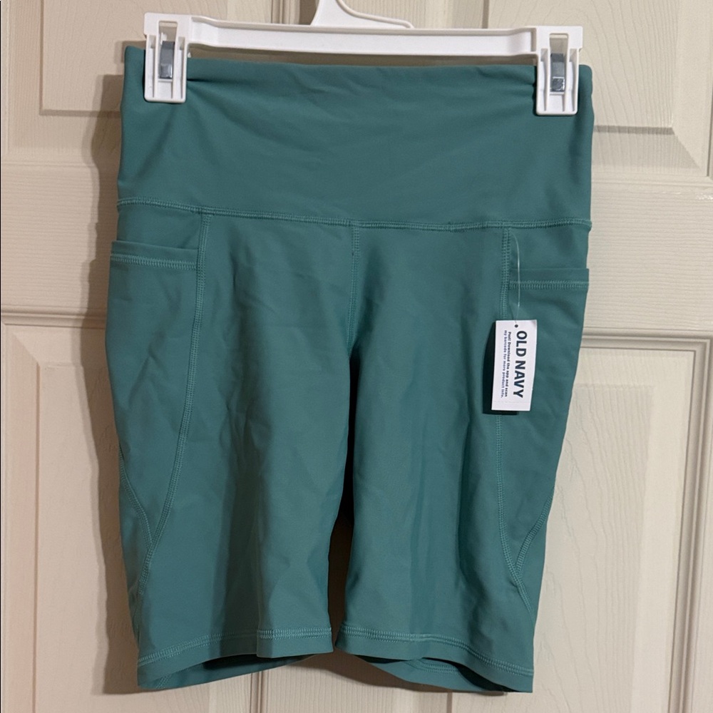 Old Navy Teal Bike Shorts with Side Pockets